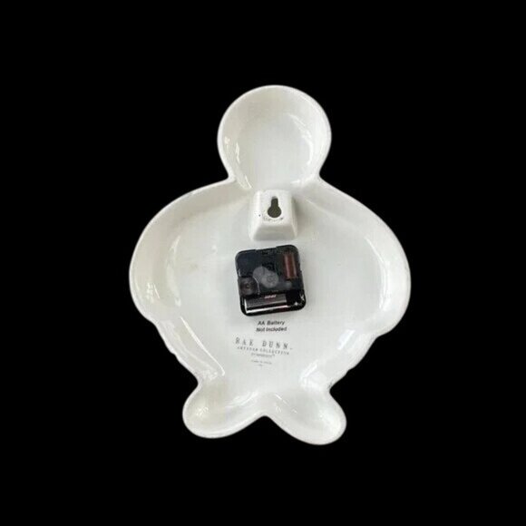 Rae Dunn Chill Snowman Clock Ceramic Holiday Christmas Magenta Artisan x 2 New - Picture 3 of 4